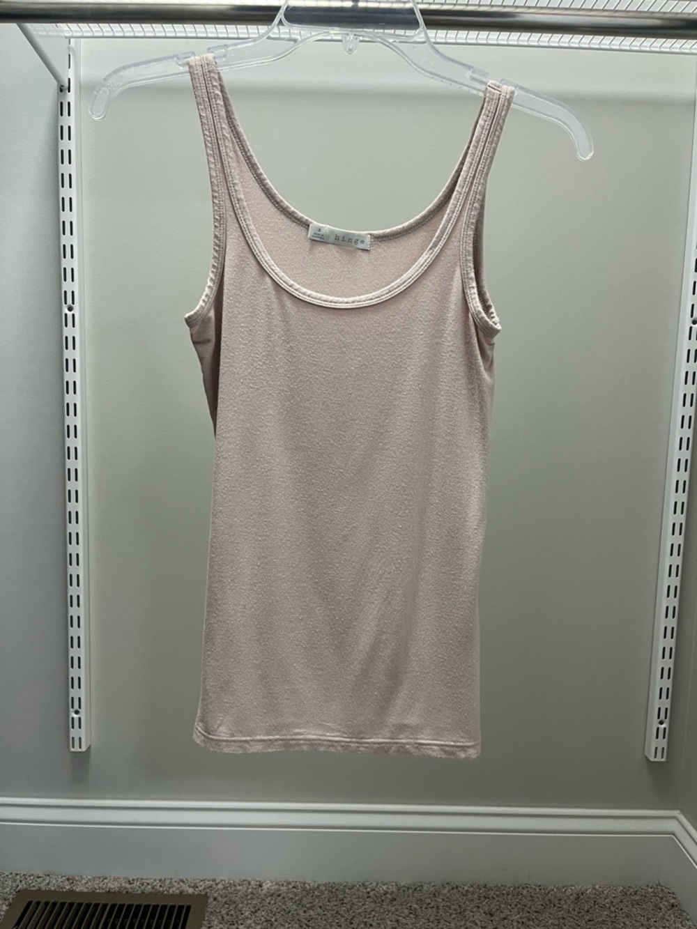 hinge Pale Blush Scoop Neck Tank
